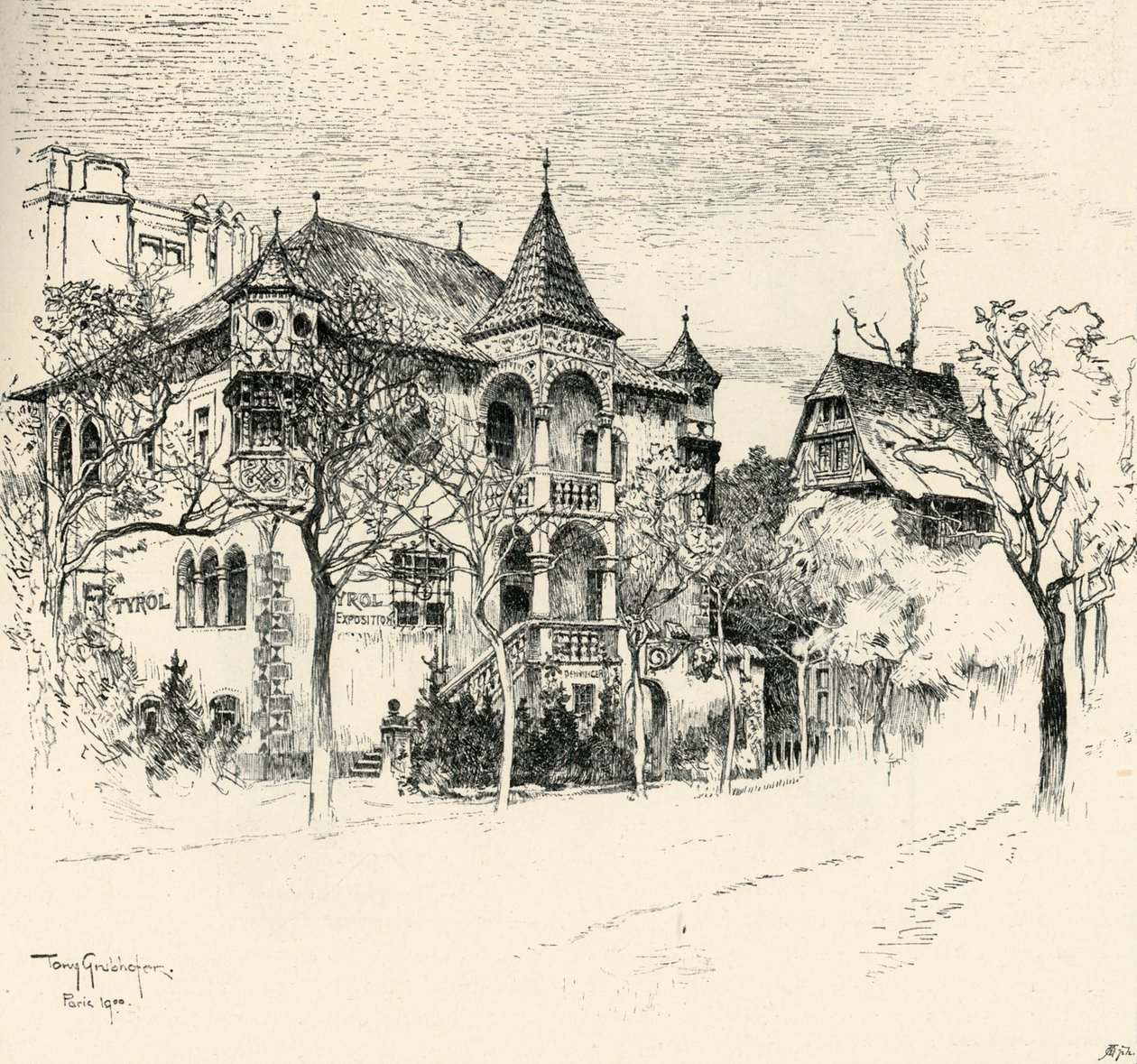 Schloss Tyrolen von Tony Grubhofer, 1900 von Tony Grubhofer