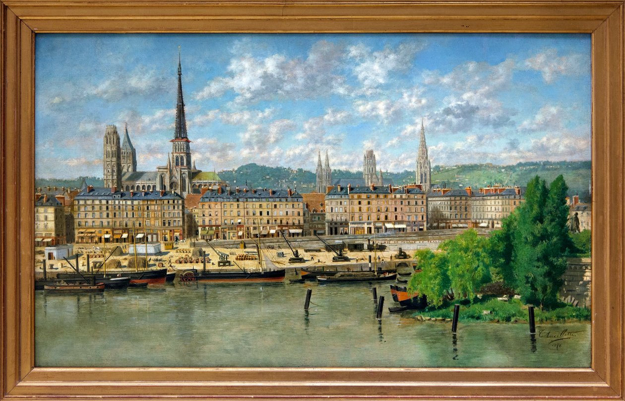 Der Hafen von Rouen von Torello Ancillotti