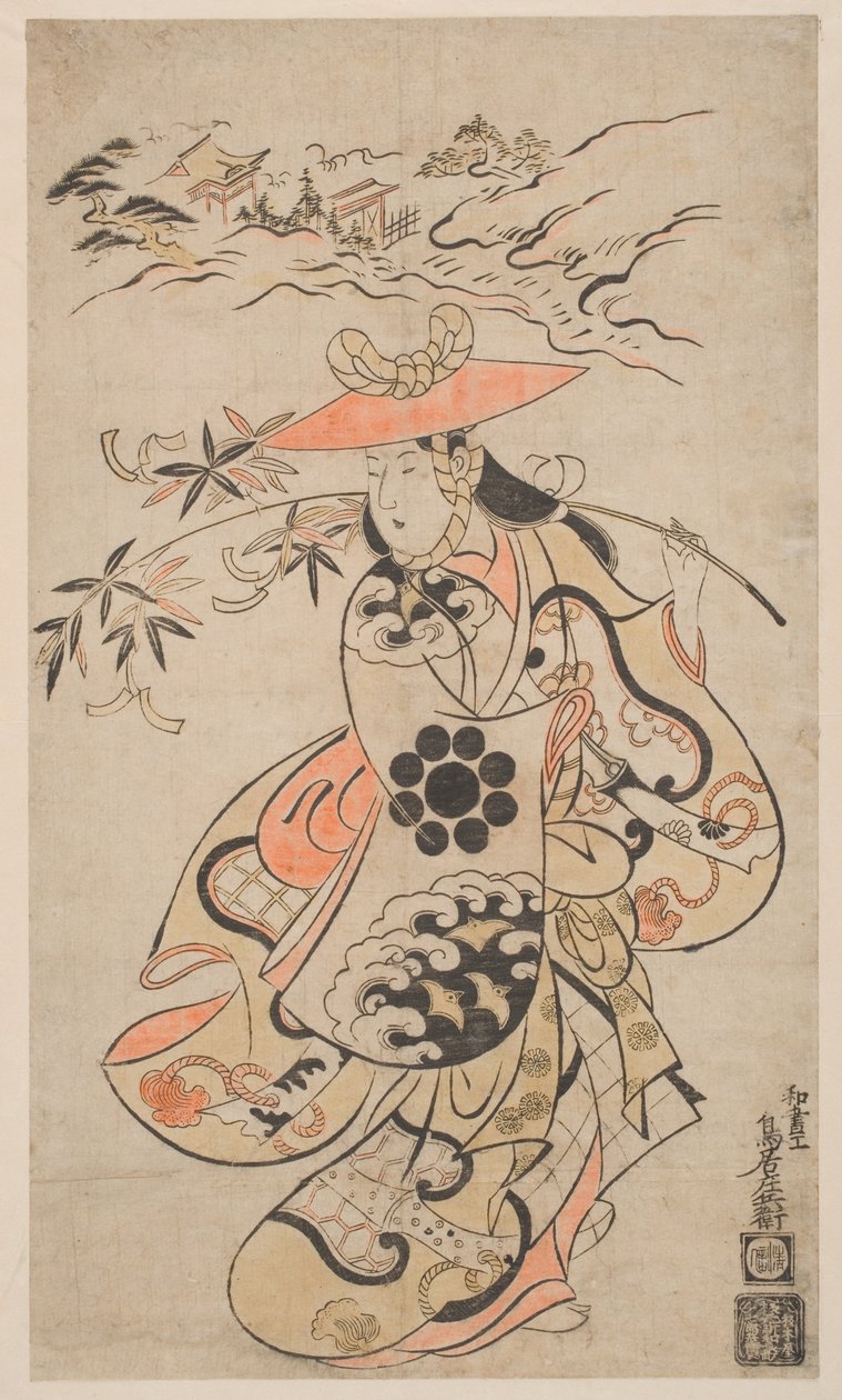 Sawamura Kodenji als Tsuyu-no-Mae von Torii Kiyonobu I Torii Kiyonobu I