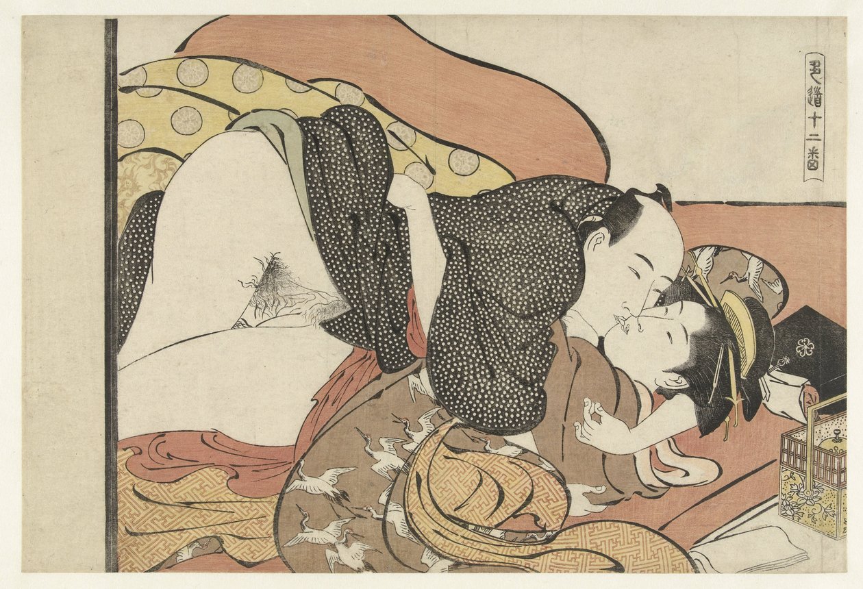 Freier mit Kurtisane von Torii Kiyonaga