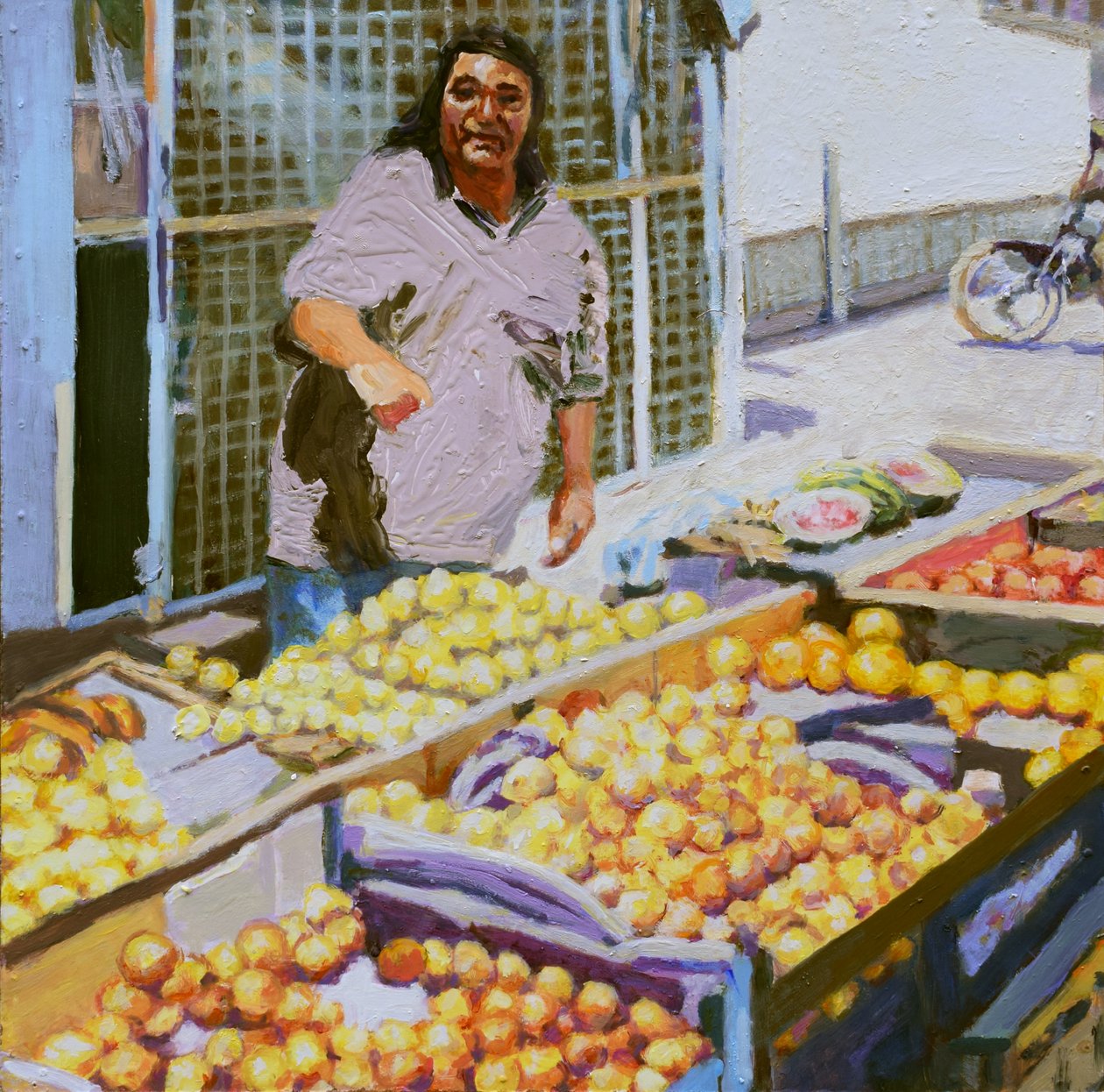Obstverkäufer (San Juan, Argentinien) von Trevor Burgess