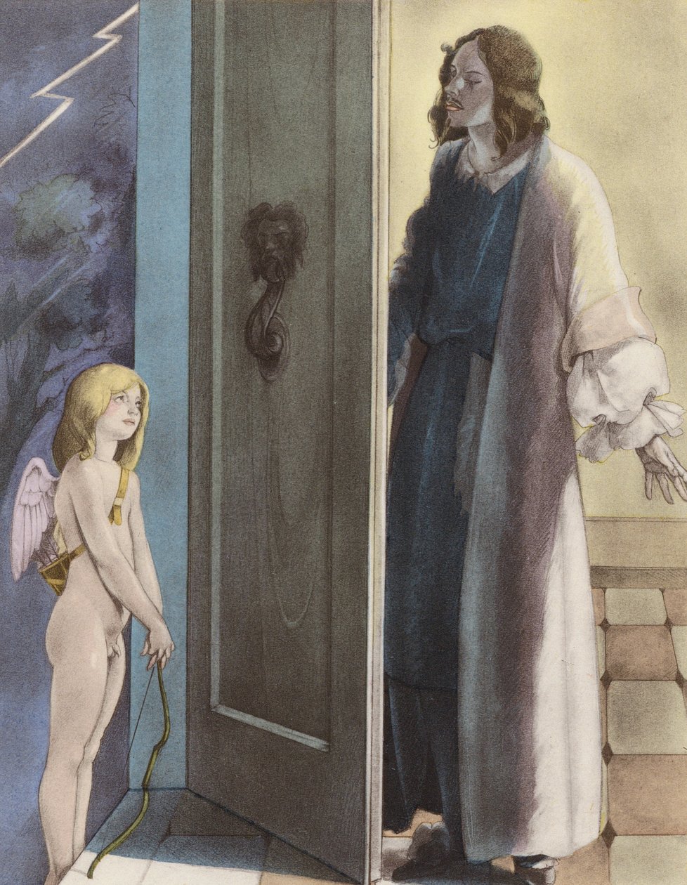 Brunelleschi-Illustration für Contes et Nouvelles de La Fontaine von Umberto (after) Brunelleschi