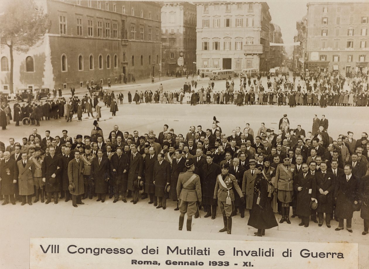 VIII. Kongress der Kriegsversehrten und Invaliden - Rom, Januar 1933 von Umberto Palleschi