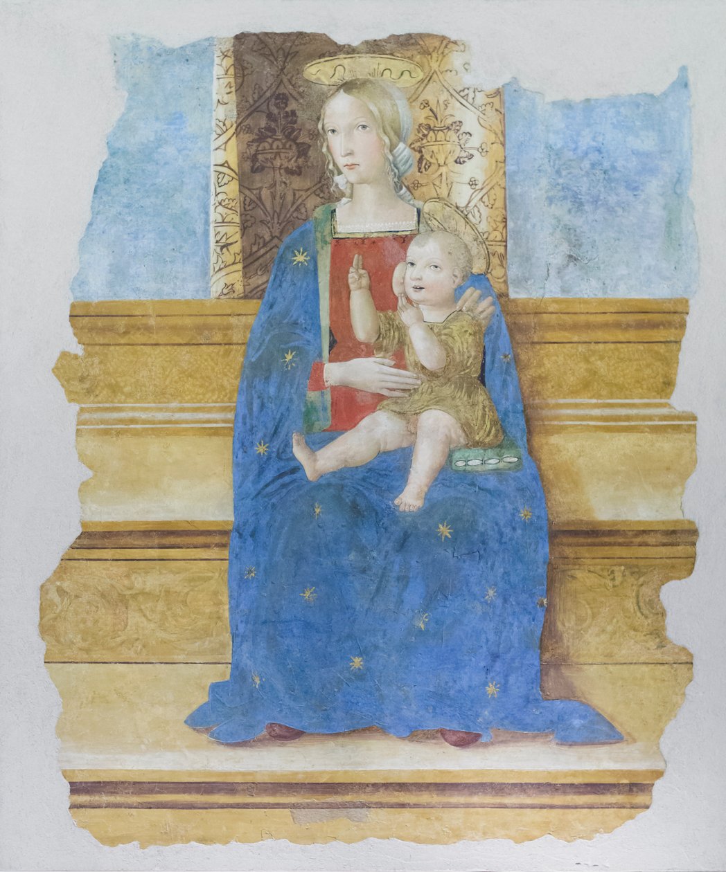 Stillende Madonna, frühes 16. Jahrhundert, Baldo de Sarofini da Perugia? von Umbrian School