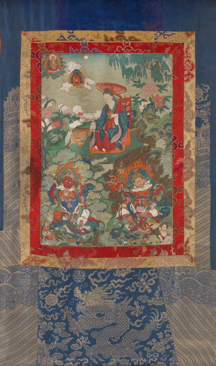 Dharmatala und Lokapalas Virupaksha und Vaishravana von Unbekannt Unbekannt