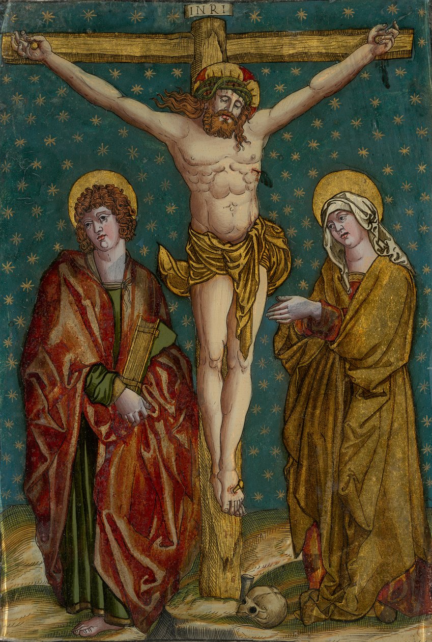 Kreuzigung Jesu mit Maria und Johannes von Unbekannt Unbekannt