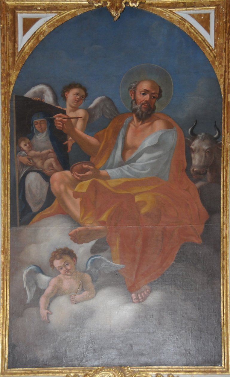 Gemälde des heiligen Lukas des Evangelisten in Tibães, Braga, Portugal von Unbekannt Unbekannt