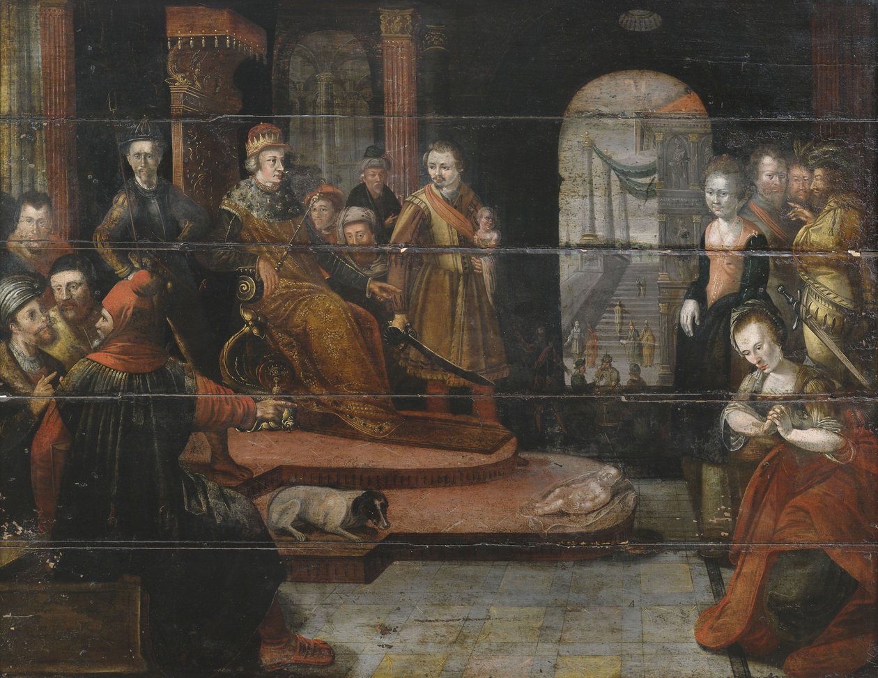 Das Urteil des Salomon von Unbekannt Unbekannt