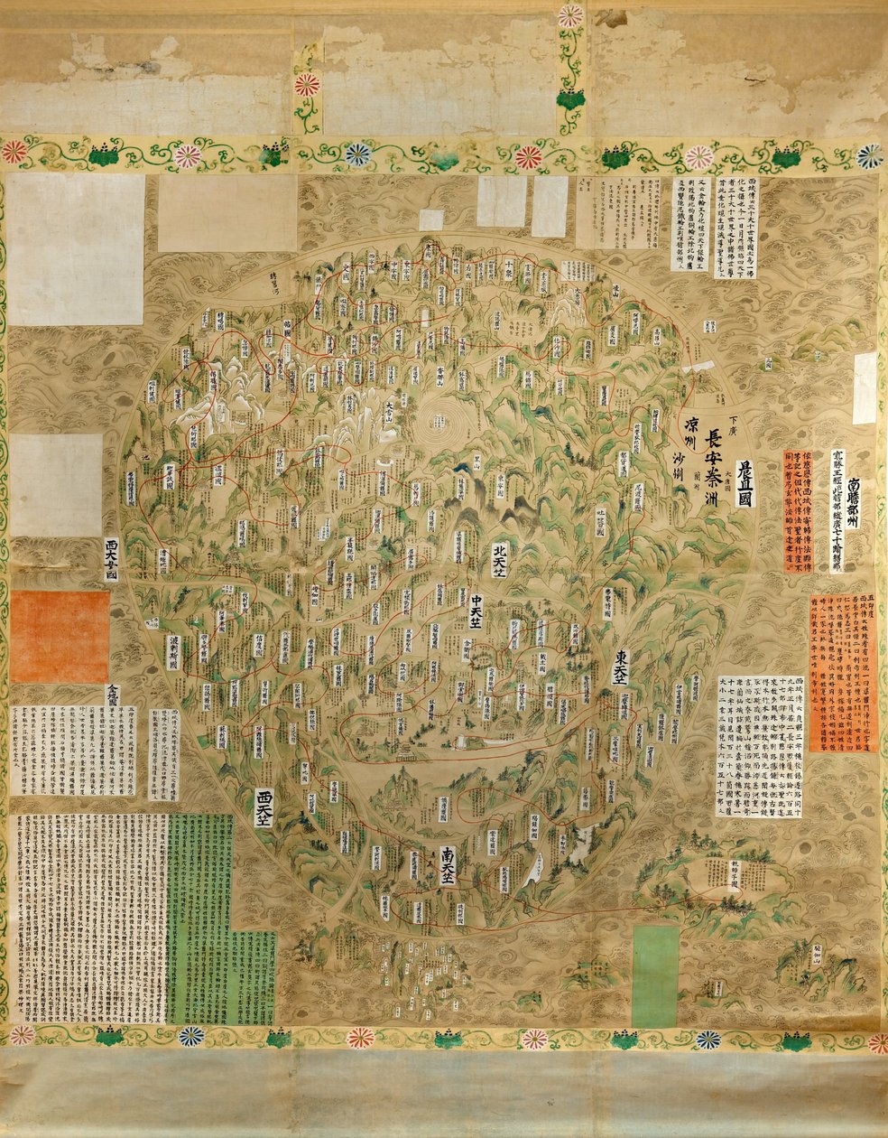 Buddhistische Weltkarte von Unbekannt Unbekannt