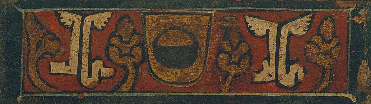 Deckenpaneel mit dem Wappen der Familie Caldes von Unbekannt Unbekannt