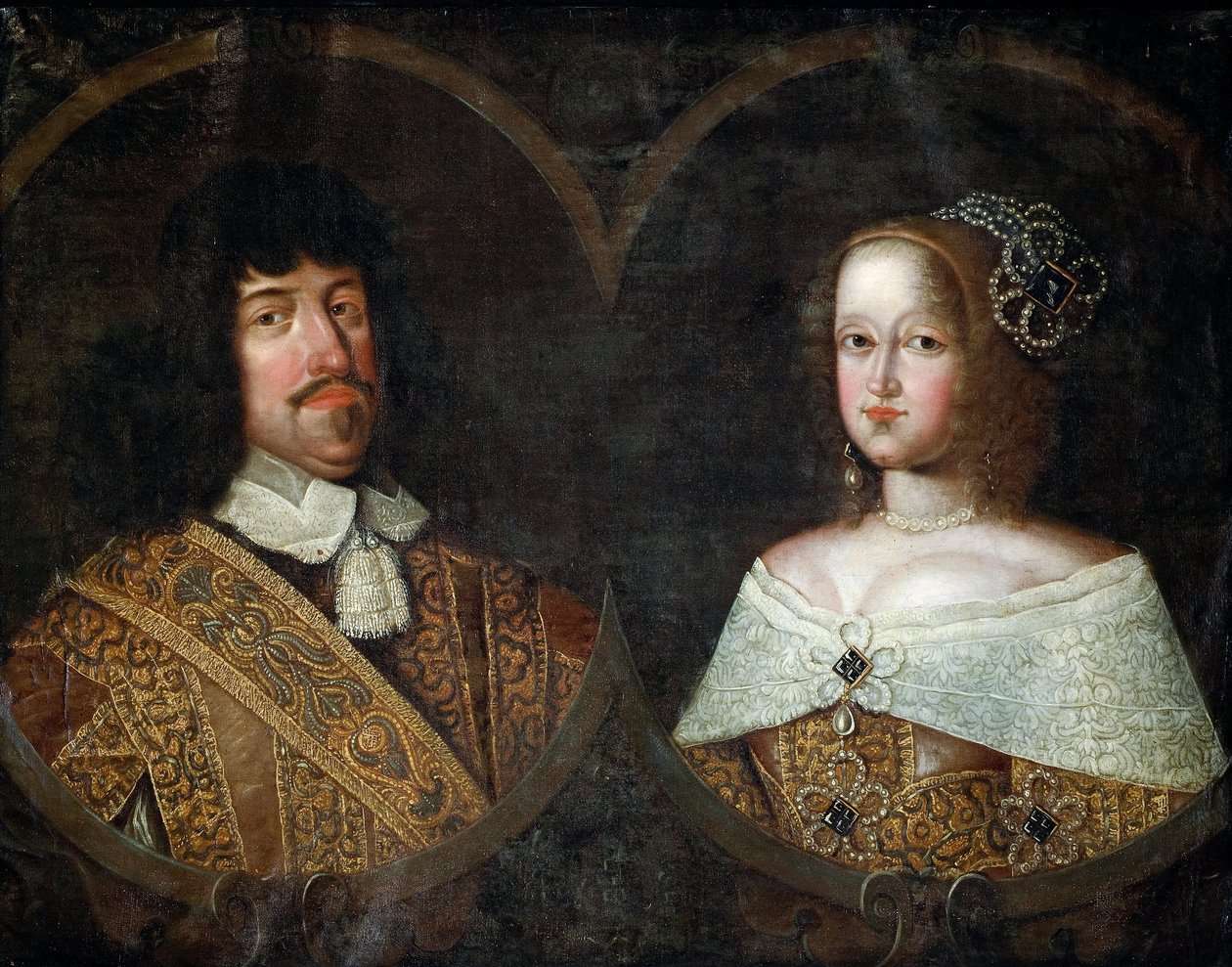 Frederik III. von Dänemark und Sofia Amalia von Braunschweig-Lüneburg von Unbekannt Unbekannt