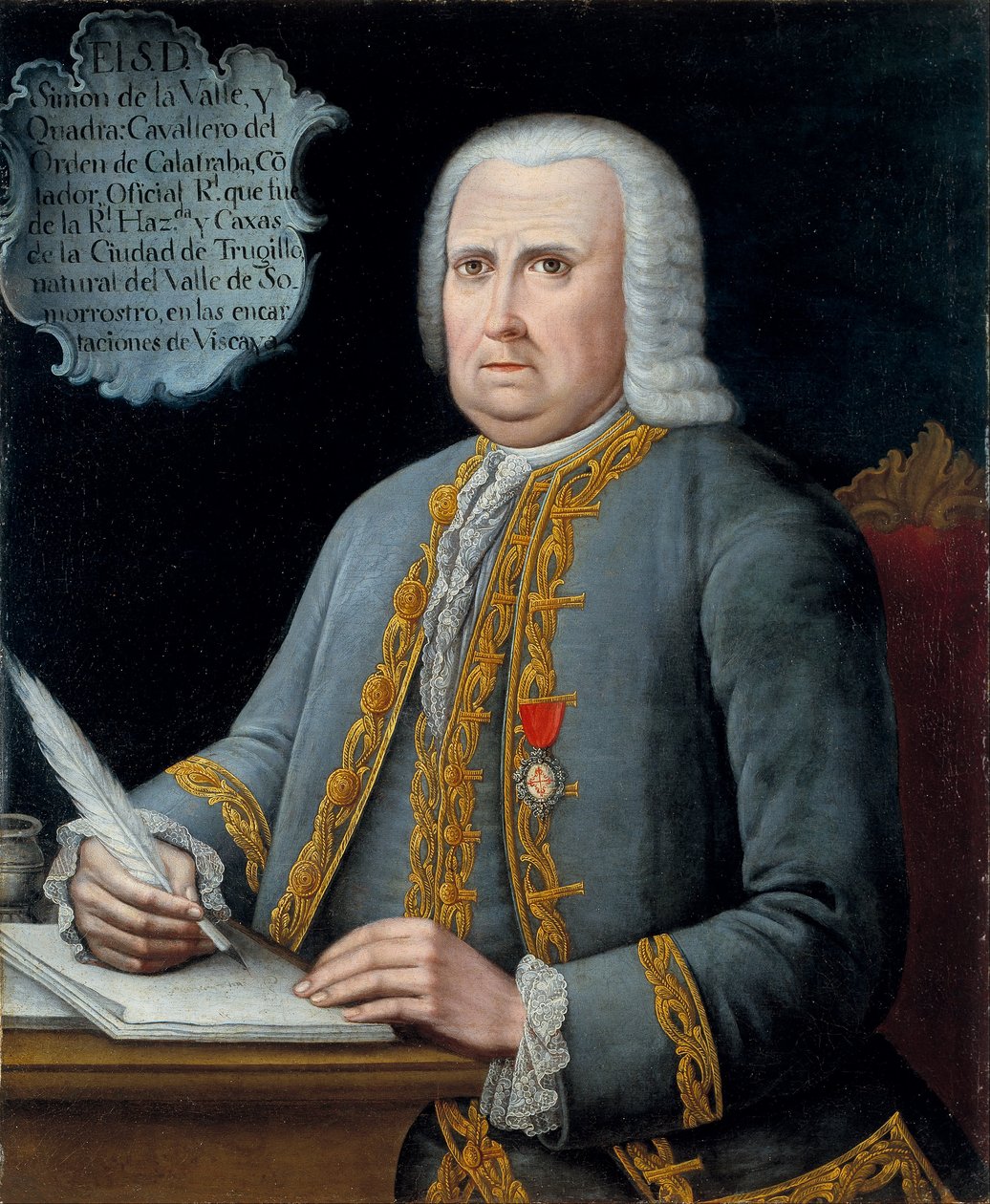 Peru - Porträts von Simon de la Valle y Cuadra und Maria von Unbekannt Unbekannt