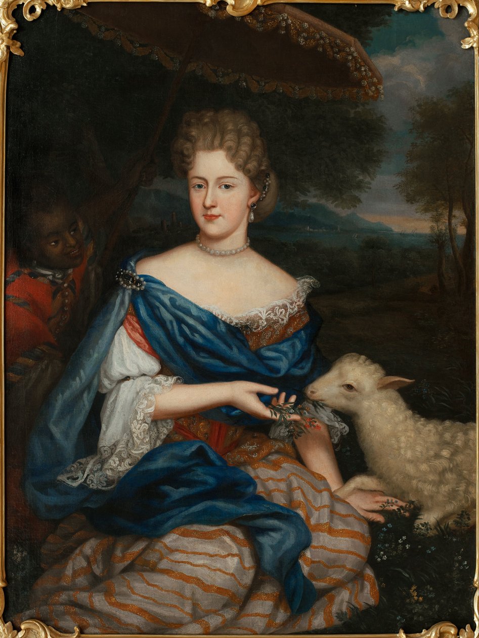 Porträt von Maria Carolina de Bouillon von Unbekannt Unbekannt