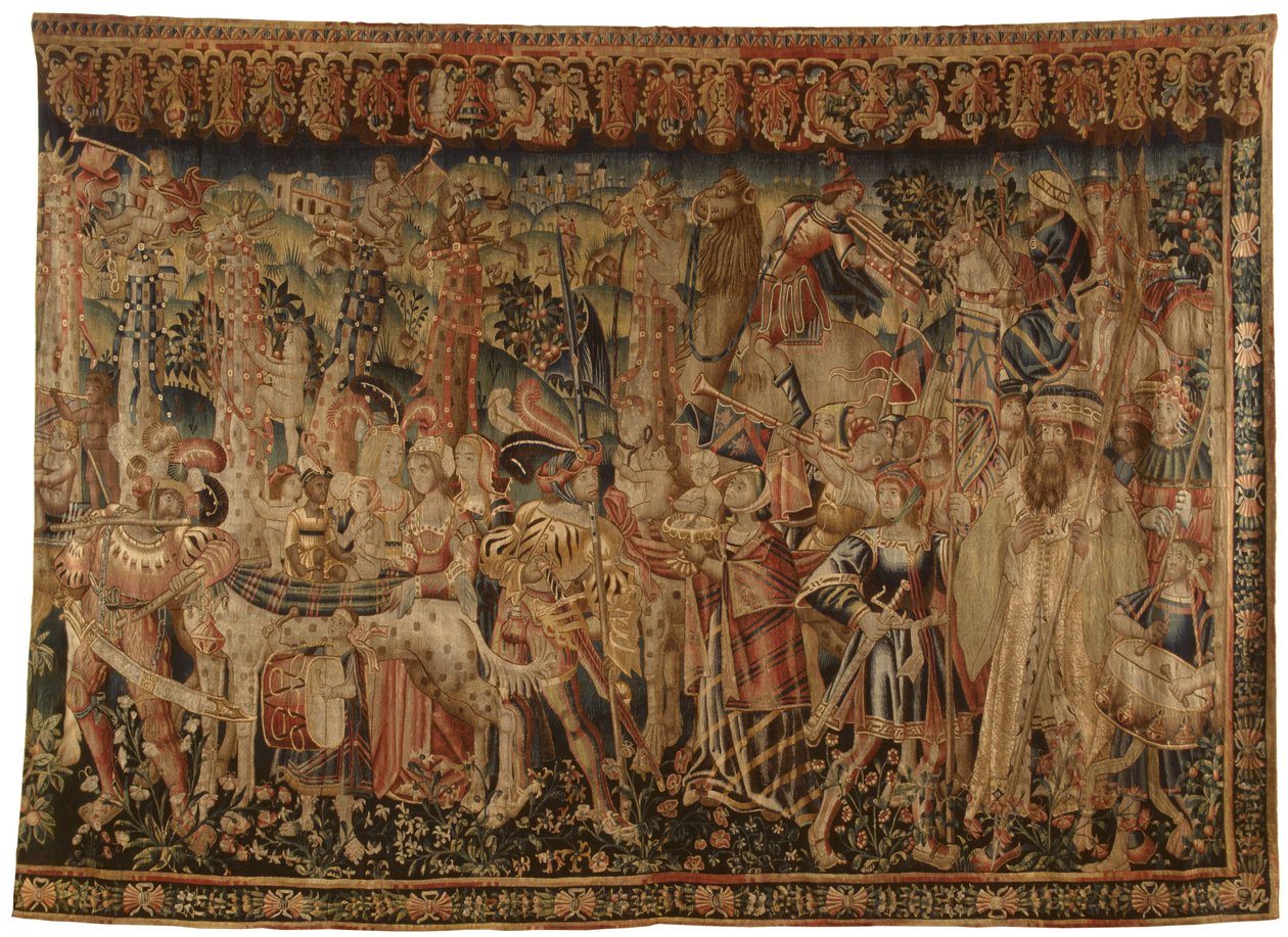 Wandteppich, Die Rückkehr von Vasco da Gama von Unbekannt Unbekannt