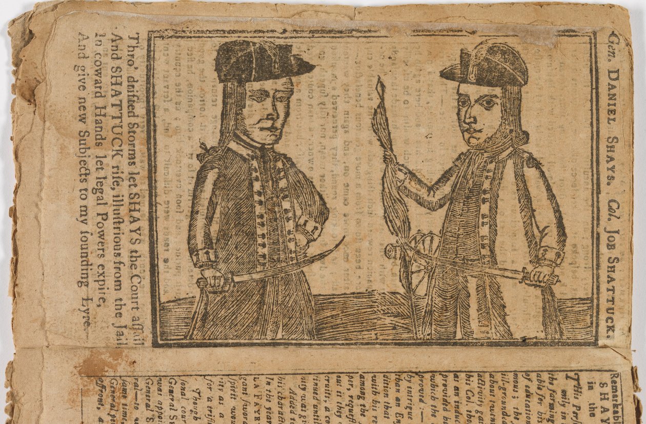 Unbekannter Künstler - Daniel Shays und Job Shattuck von Unbekannt Unbekannt