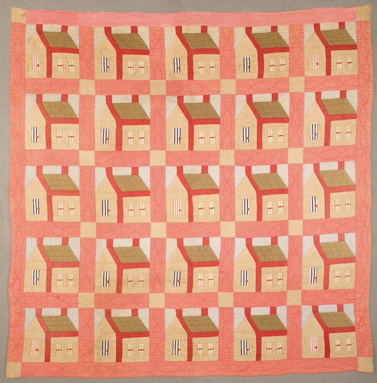 Schulhaus-Quilt von Unbekannt Unbekannt