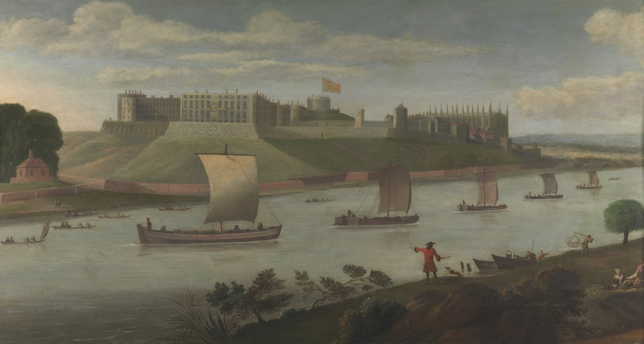 Schloss Windsor vom Buckinghamshire-Ufer von Unbekannt Unbekannt