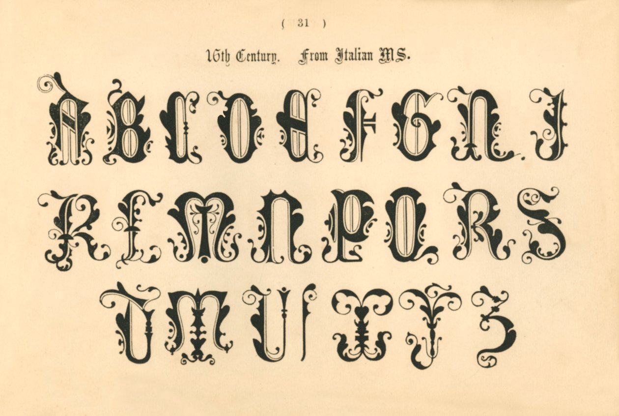 16. Jahrhundert. Aus italienischem Manuskript, 1862 von Unbekannt