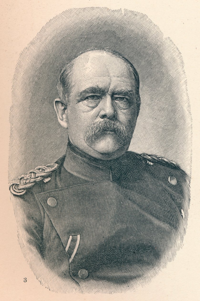 Otto von Bismarck in vier Phasen seiner Karriere von Unbekannt