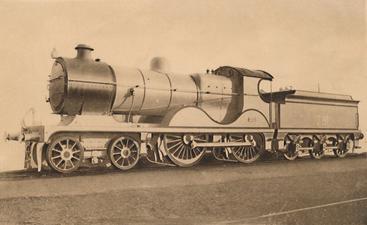 4.4.0. Schnellzuglokomotive Nr. A. 781, frühes 20. Jahrhundert von Unbekannt