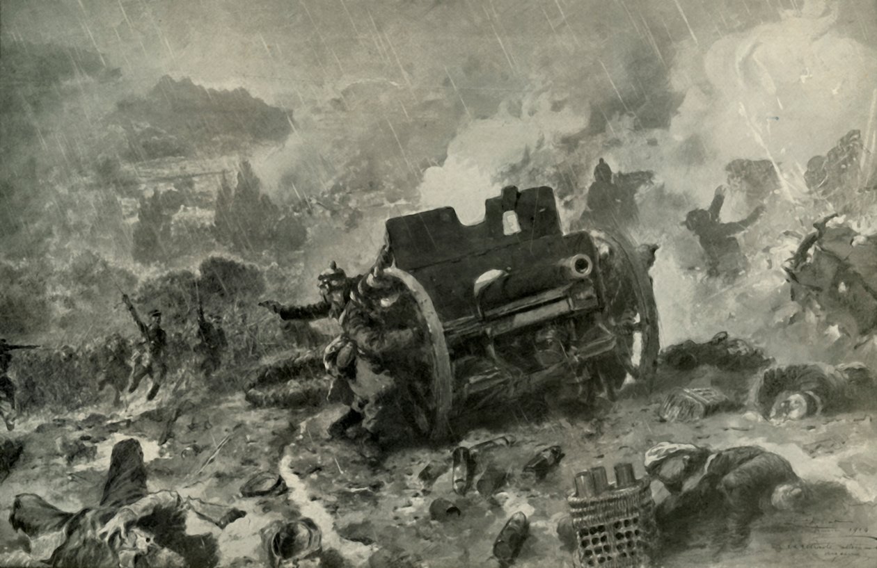 Ein brillanter französischer Angriff auf die deutsche Position in den Argonnen, 1919 von Unbekannt