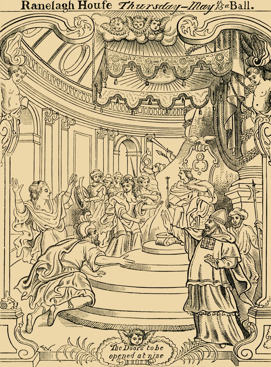 Eine Einladungskarte nach Ranelagh, ca. 1876 von Unbekannt