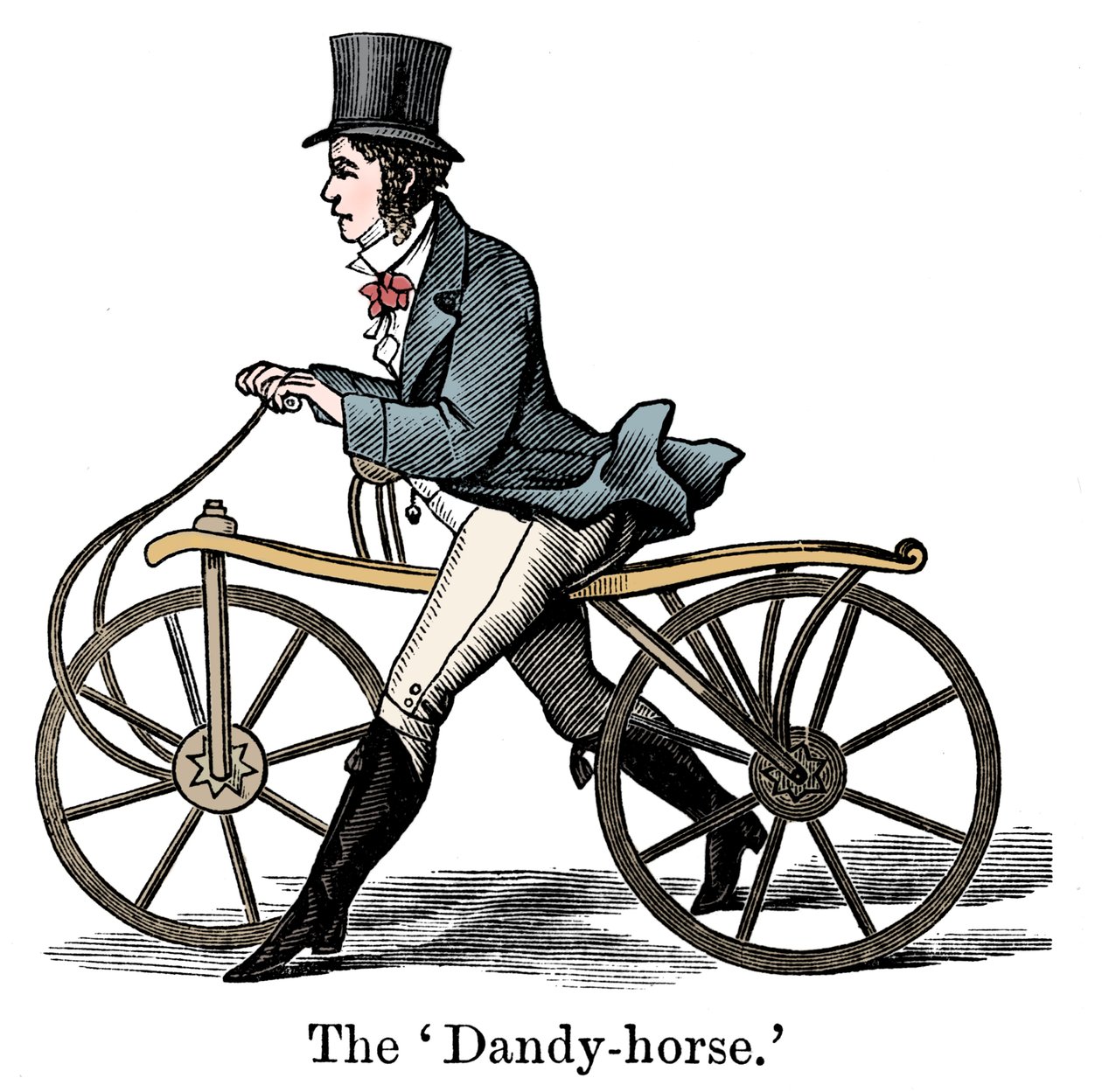 Ein Dandy-Pferd oder Draisienne des modischen Typs ca. 1820 von Unbekannt