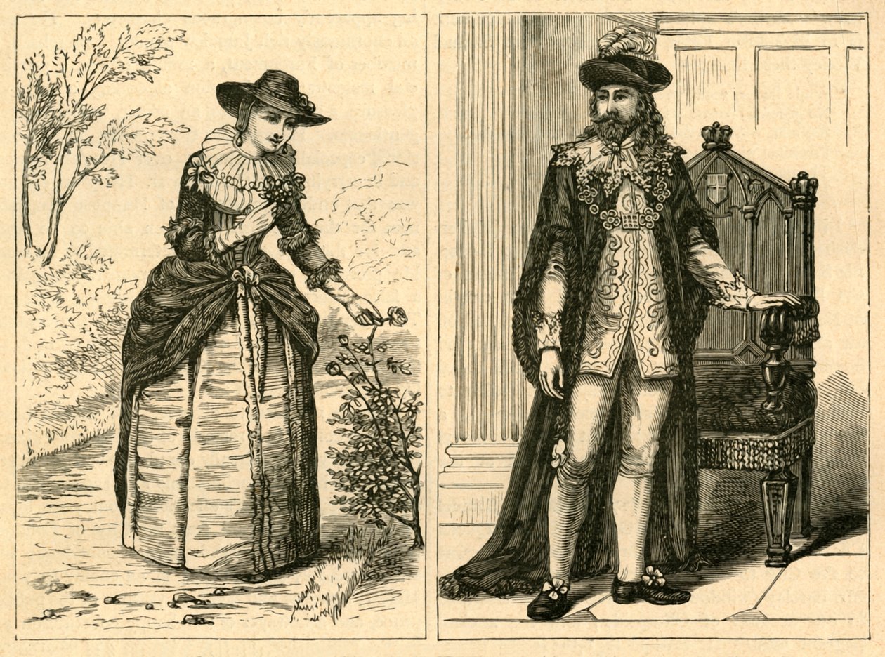 Ein Lord Mayor und seine Dame Mitte des siebzehnten Jahrhunderts von Unbekannt