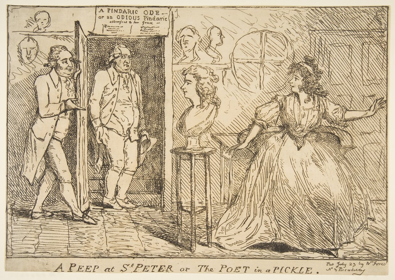 Ein Blick auf St. Peter oder Der Dichter in der Klemme, 23. Juli 1789 von Unbekannt