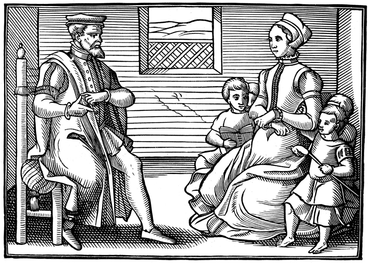 Eine puritanische Familie von Unbekannt