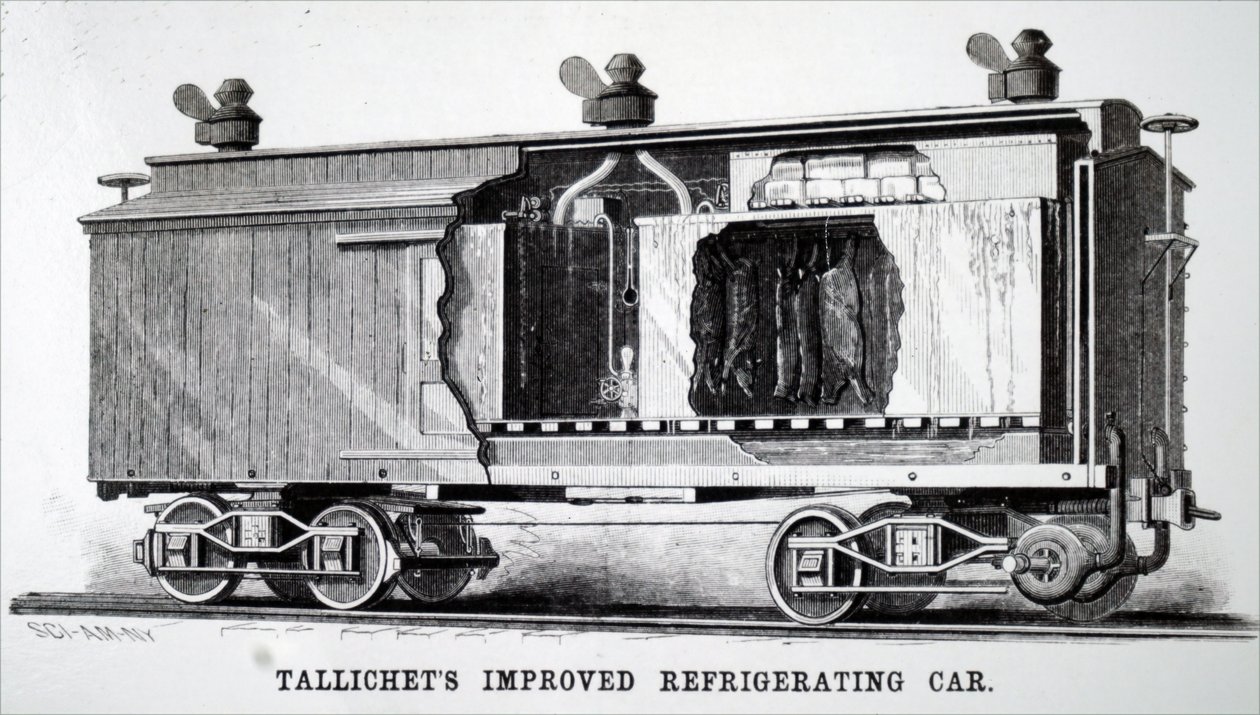 Ein Kühlwagen für kalte Lagerung von Unbekannt