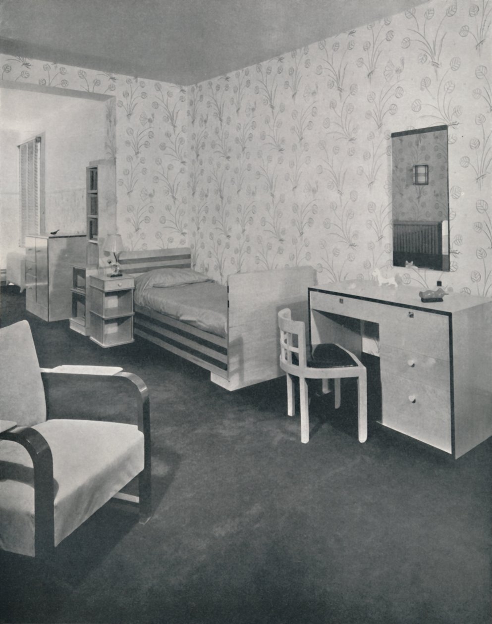 Ein Kinderzimmer entworfen für die Frankl Galleries, Inc., 1933 von Unbekannt