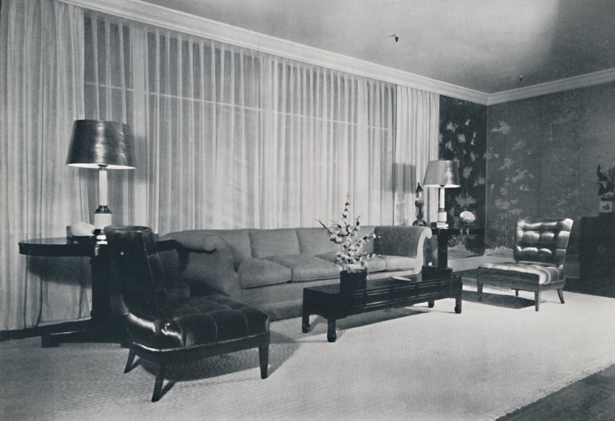 Ein von Lord & Taylor aus New York eingerichtetes Zimmer, 1942 von Unbekannt