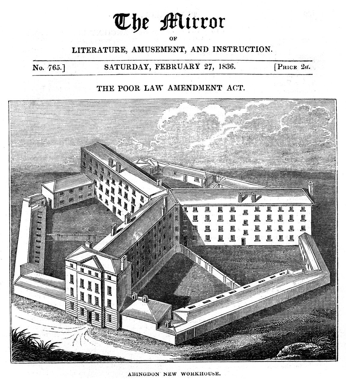 Armenhaus von Abingdon, Oxfordshire, gebaut für die Abingdon Union, 1836 von Unbekannt