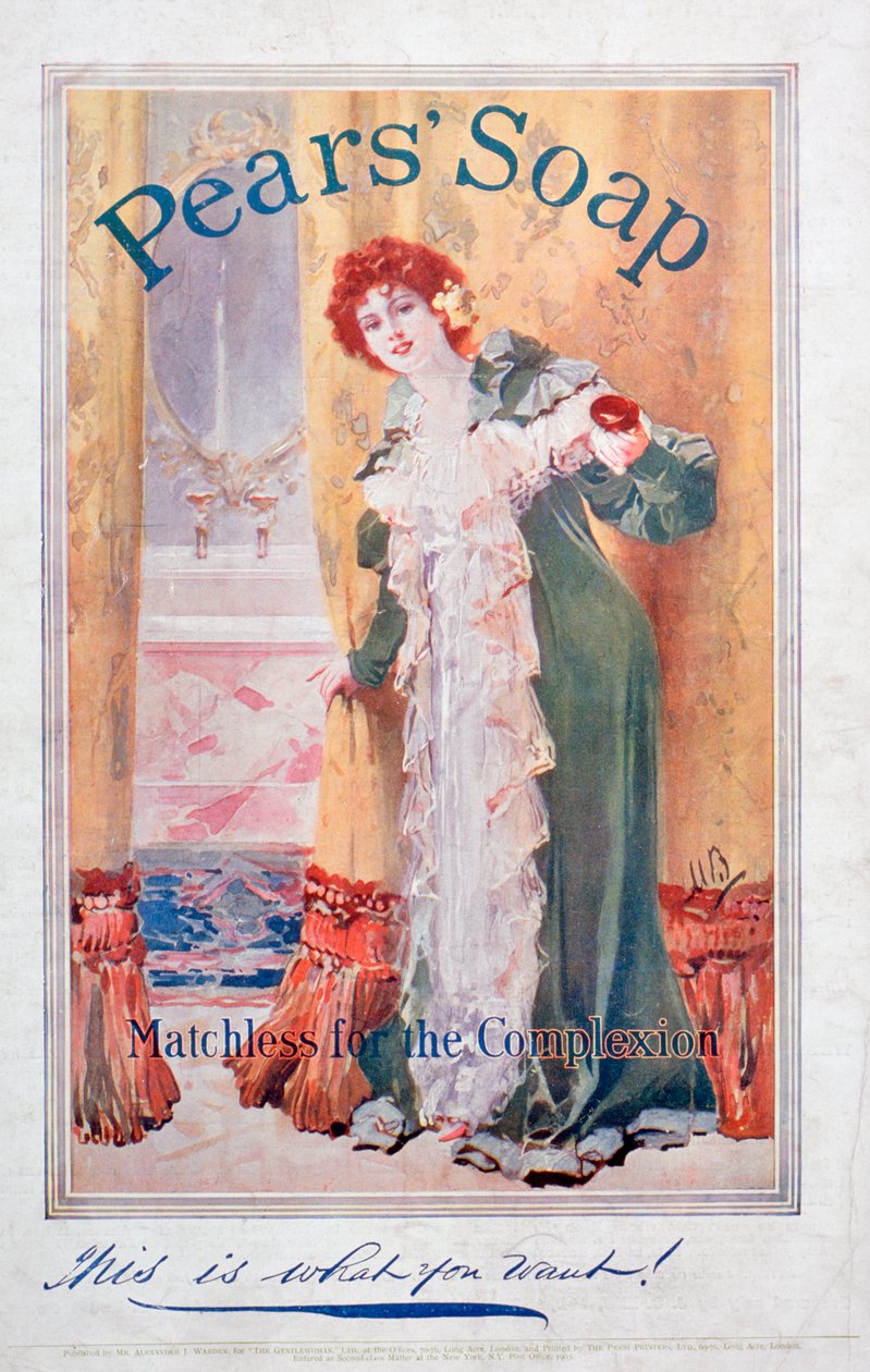 Werbung für Pears Seife, 1906 von Unbekannt