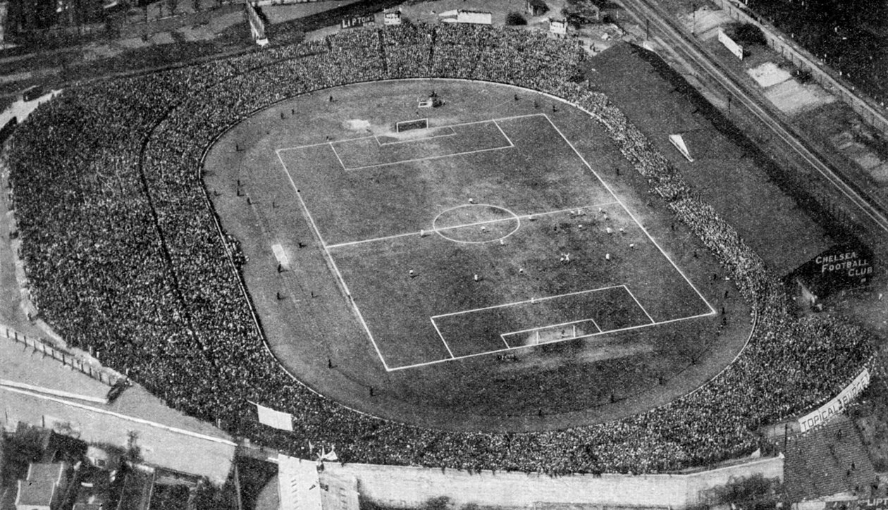 Luftaufnahme von Stamford Bridge, Stadion des Chelsea Football Club, London, ca. 1922 von Unbekannt
