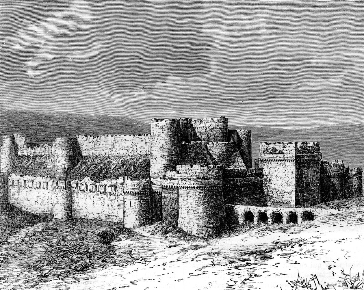 Al Karak Burg, 19. Jahrhundert von Unbekannt