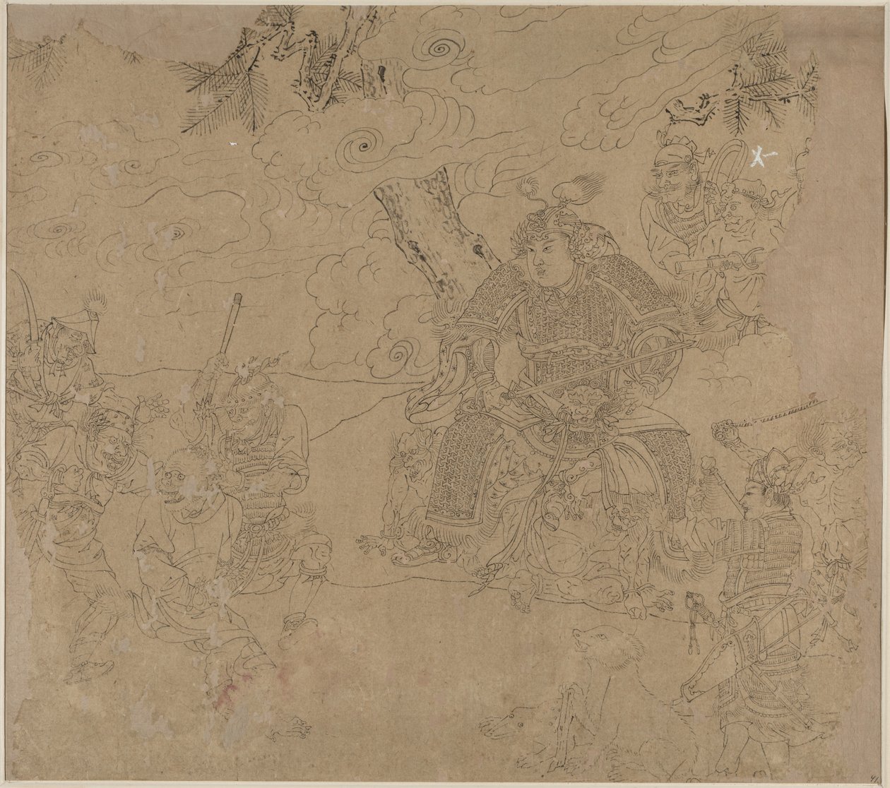 Album mit daoistischen und buddhistischen Themen: Suche den Berg: Blatt 41, 1200er von Unbekannt