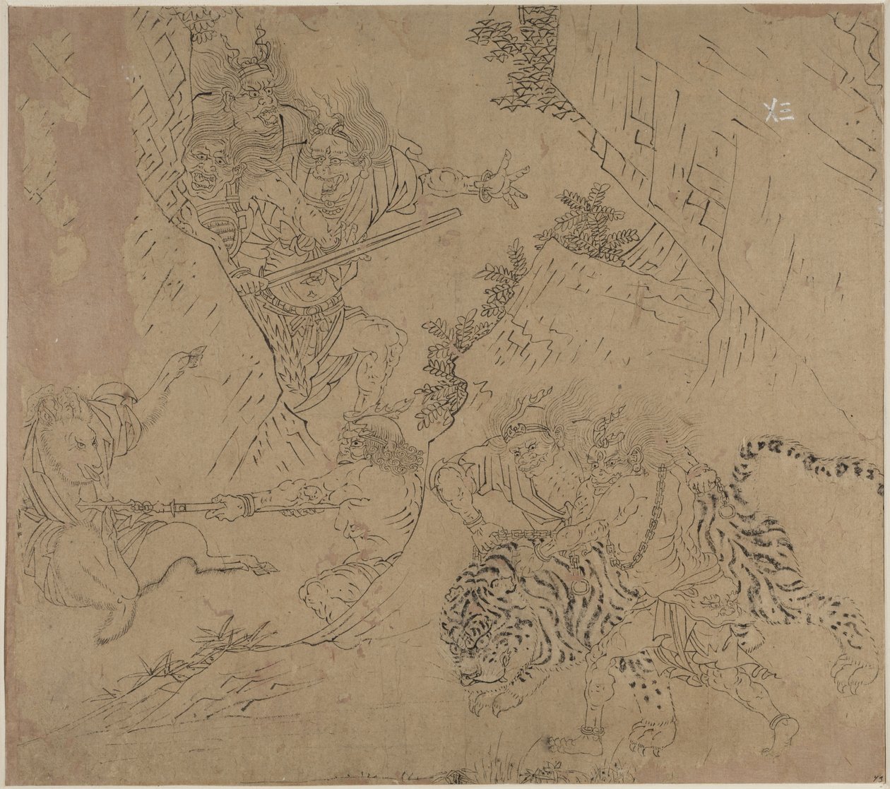 Album mit daoistischen und buddhistischen Themen: Suche den Berg: Blatt 43, 1200er Jahre von Unbekannt