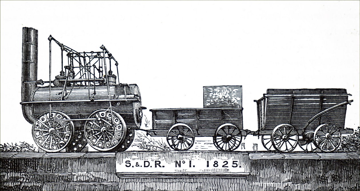 Eine Lokomotive I gebaut von George Stephenson von Unbekannt