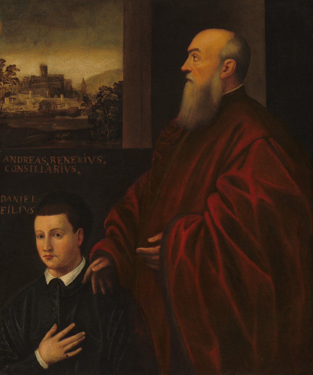 Andrea Renier und sein Sohn Daniele von Unbekannt