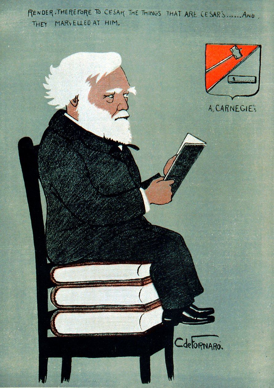 Andrew Carnegie, schottisch-amerikanischer Industrieller und Philanthrop von Unbekannt