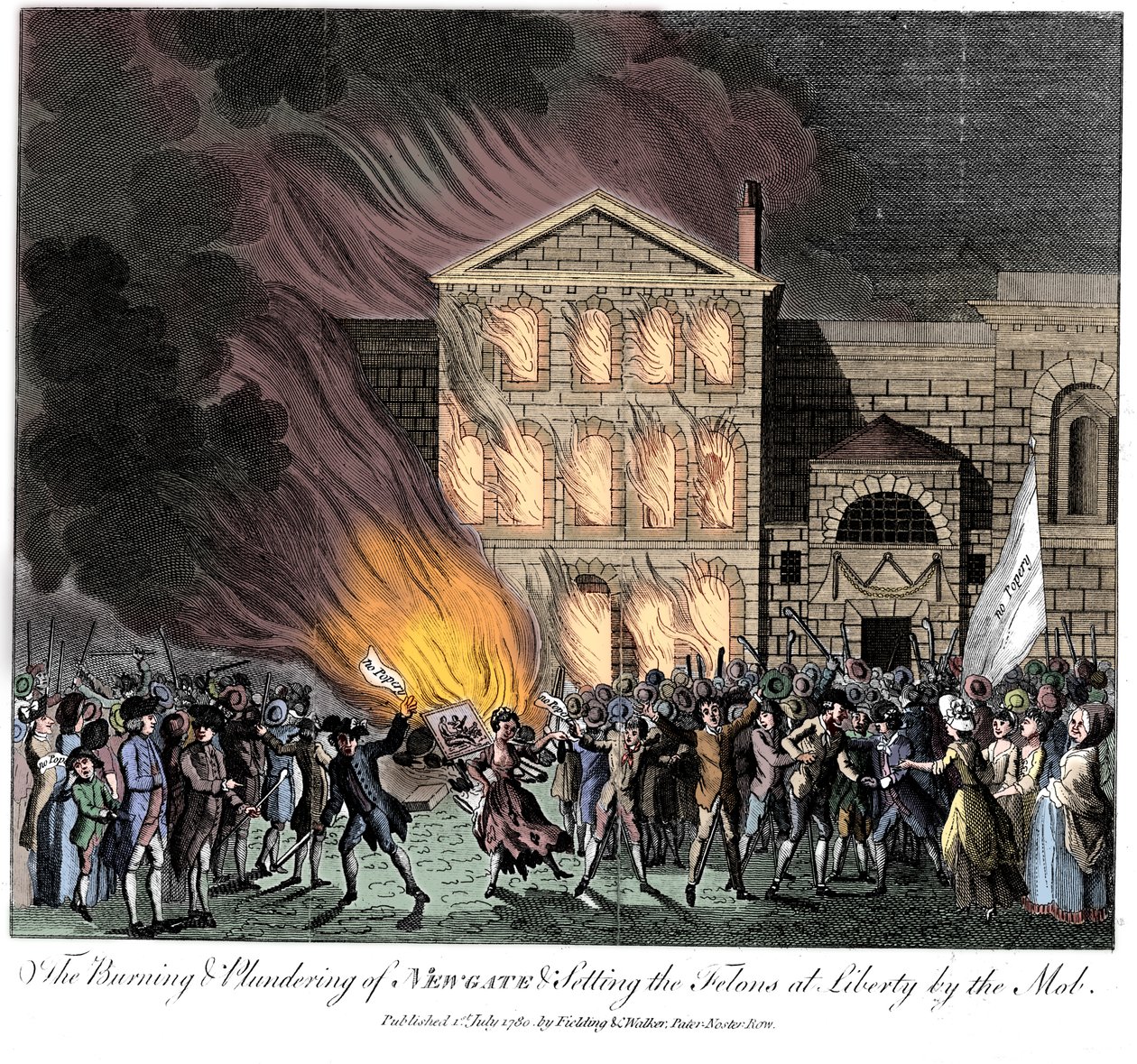 Anti-katholische Gordon-Unruhen, London, 6.-7. Juni 1780 von Unbekannt