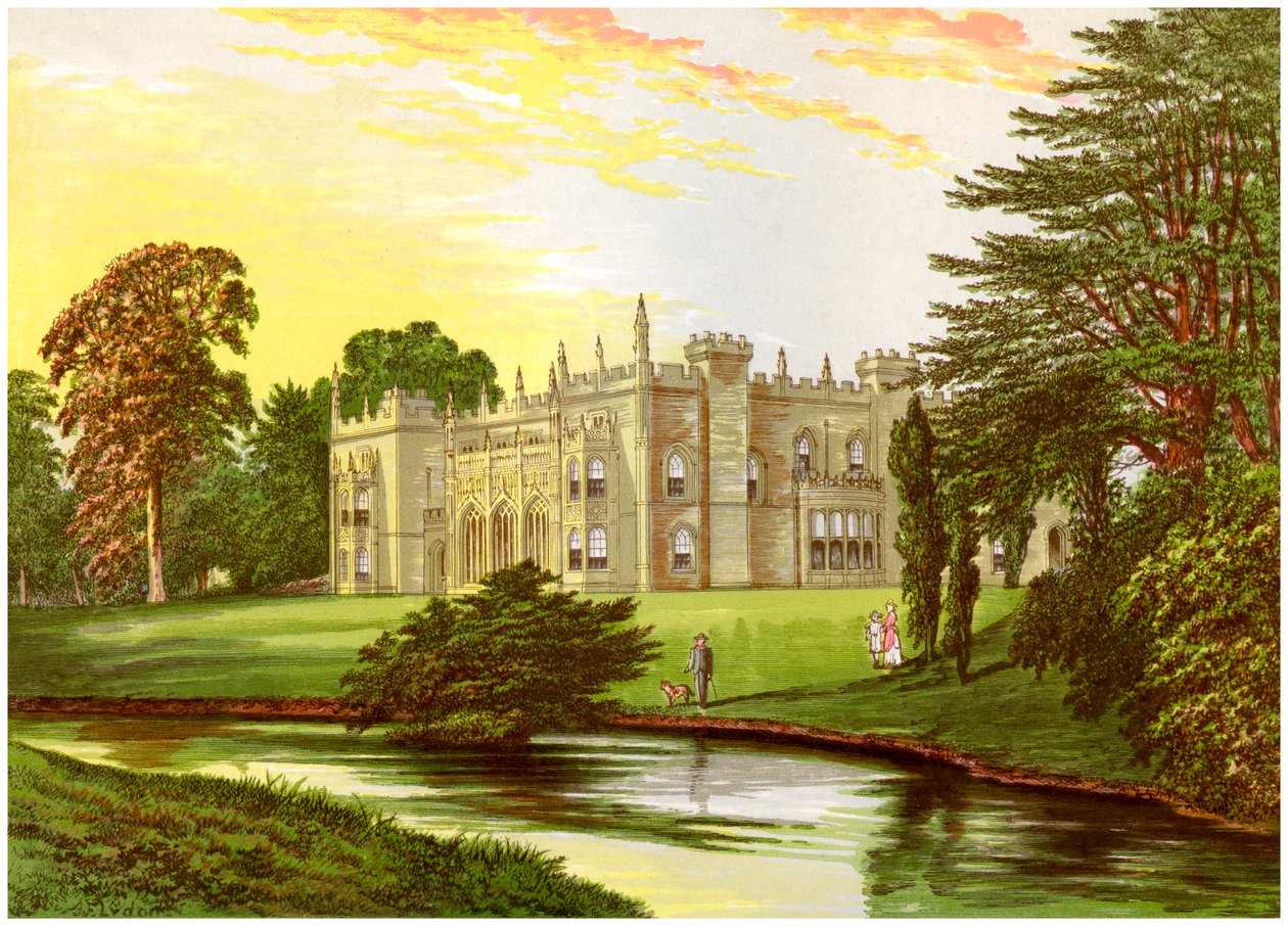 Arbury Hall, Warwickshire, Heim der Familie Newdegate, ca. 1880 von Unbekannt