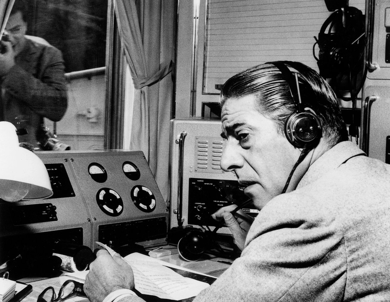 Aristoteles Onassis auf ihrer Yacht von Unbekannt
