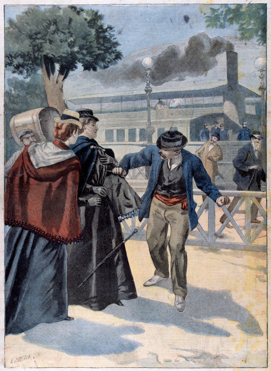Ermordung von Elisabeth von Bayern durch Luigi Lucheni von Unbekannt