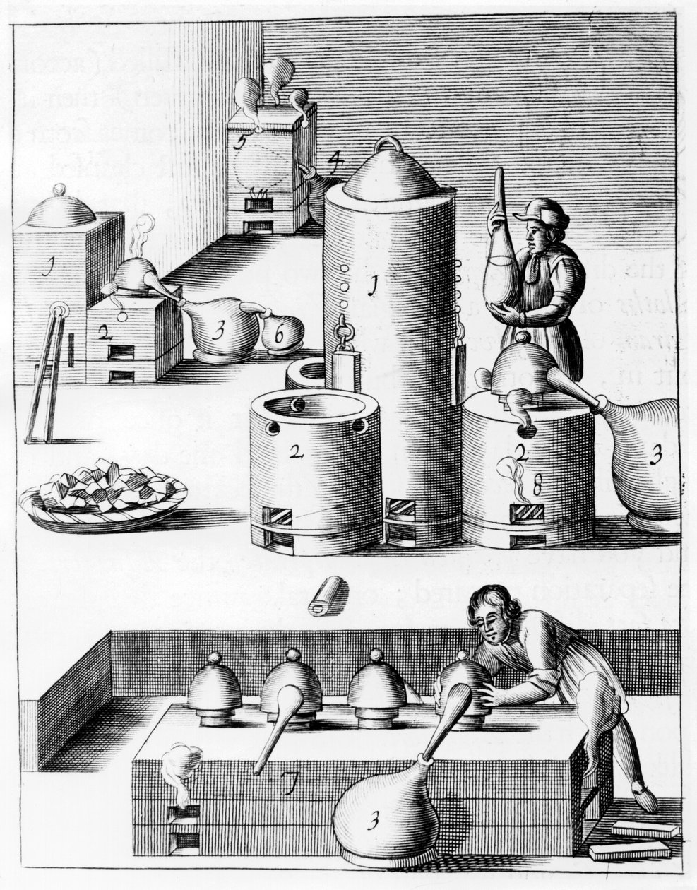 Athanor oder Langsamer Harry, ein selbstzuführender Ofen, der eine konstante Temperatur hält, 1683 von Unbekannt