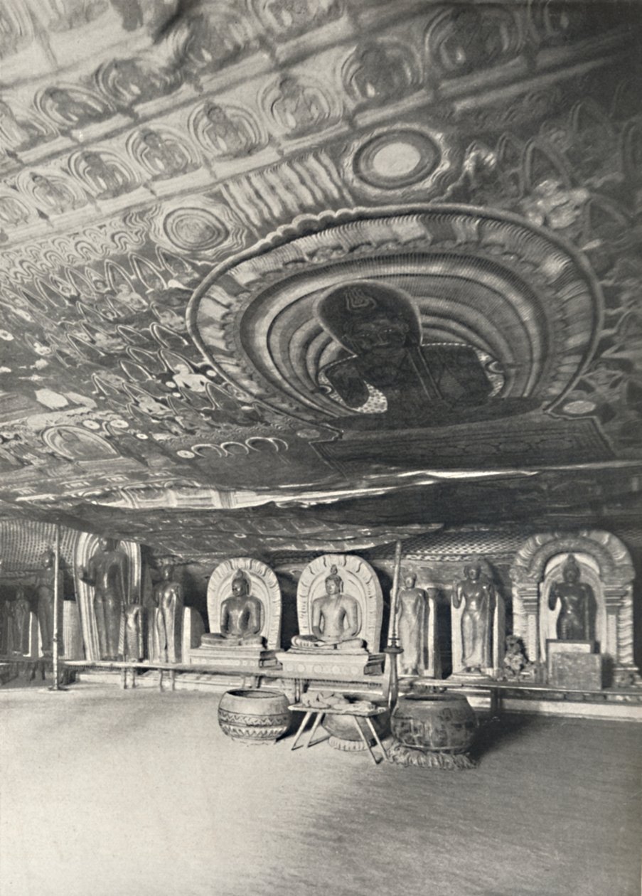 Aus den Felsentempeln von Dambulla, 1926 von Unbekannt