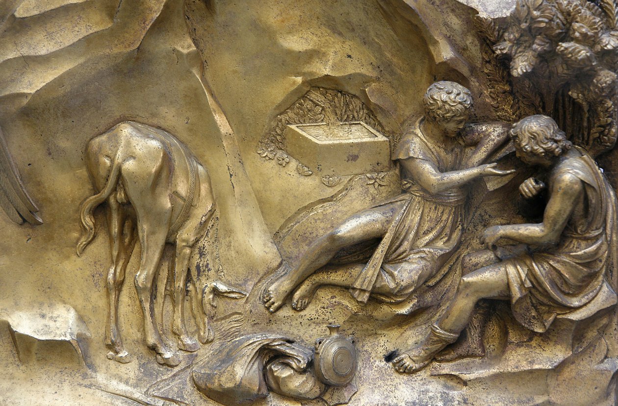 Baptisterium San Giovanni. Paradiespforte. Kain und Abel, Florenz, Italien von Unbekannt