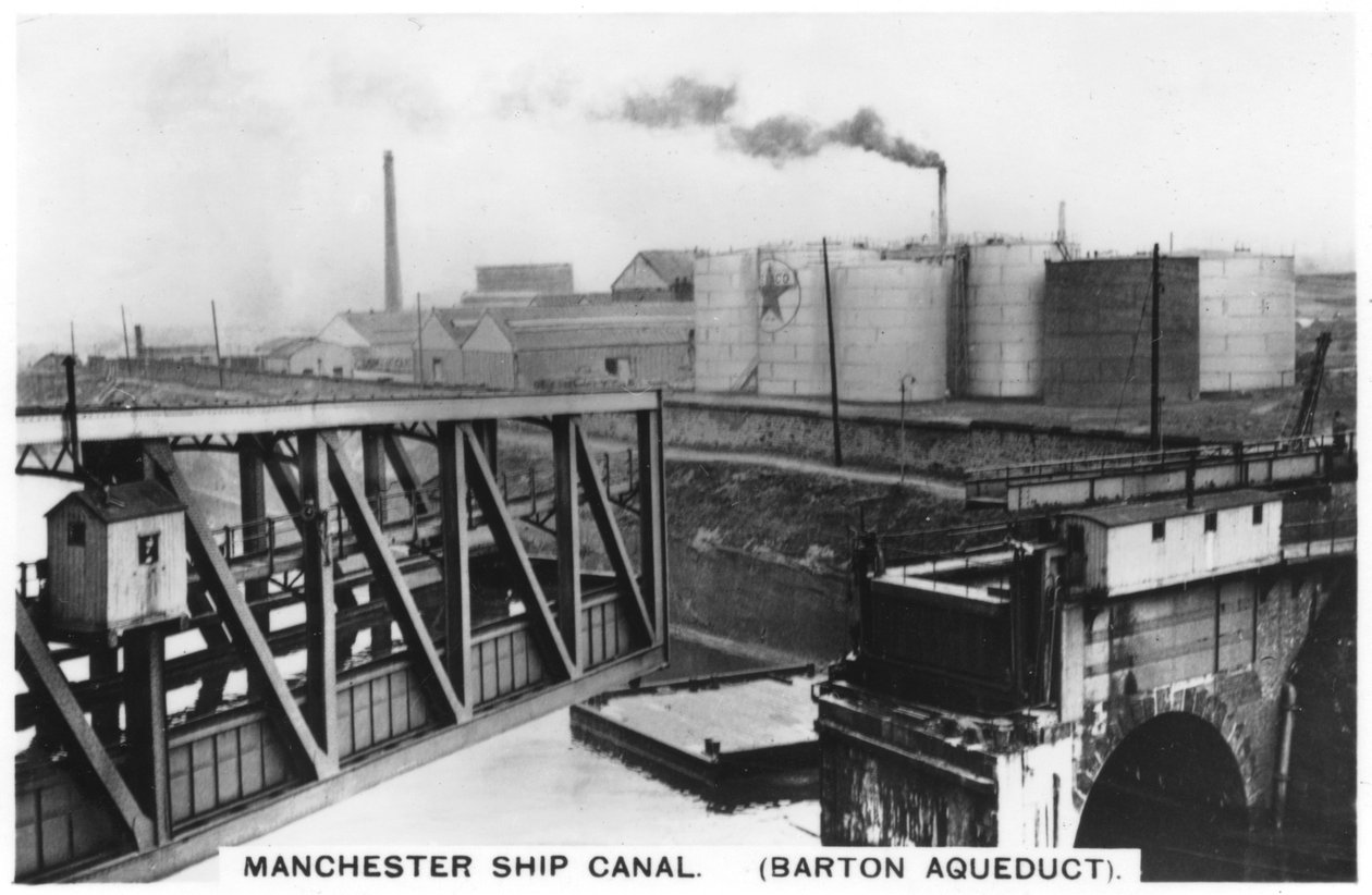 Barton-Aquädukt, Manchester-Schifffahrtskanal, 1936 von Unbekannt